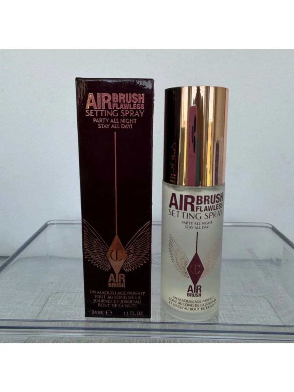 NEW CHARLOTTE TILBURY AIRBRUSH FLAWLESS SETTING SPRAY 34ML